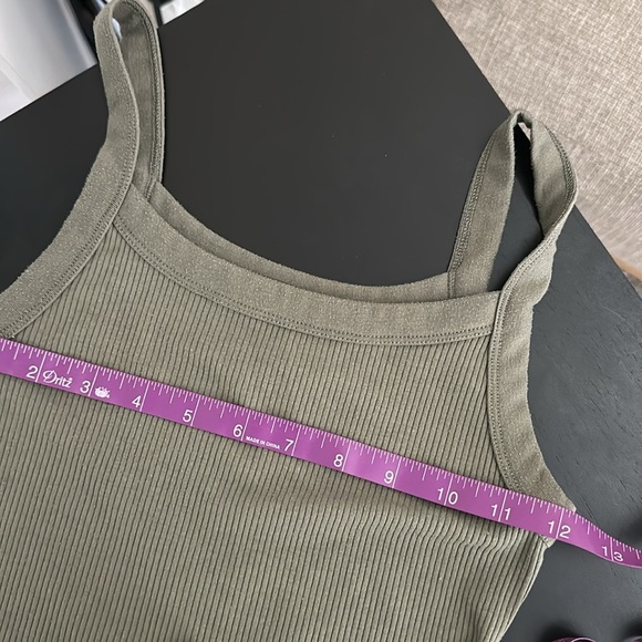 American Eagle Outfitters Green ribbed Bodysuit - Picture 4 of 5